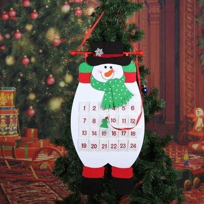 Christmas Advent Calendar Santa Claus Snowman Elk Xmas New Year Christmas Decoration for Home Office Ornaments