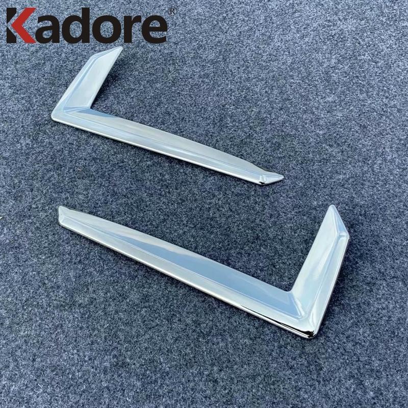 Rear Fog Light Lamp Cover Trim For Toyota Raize     2024 2025 Chrome Car Tail Foglight Eyebrow Strip Accessories
