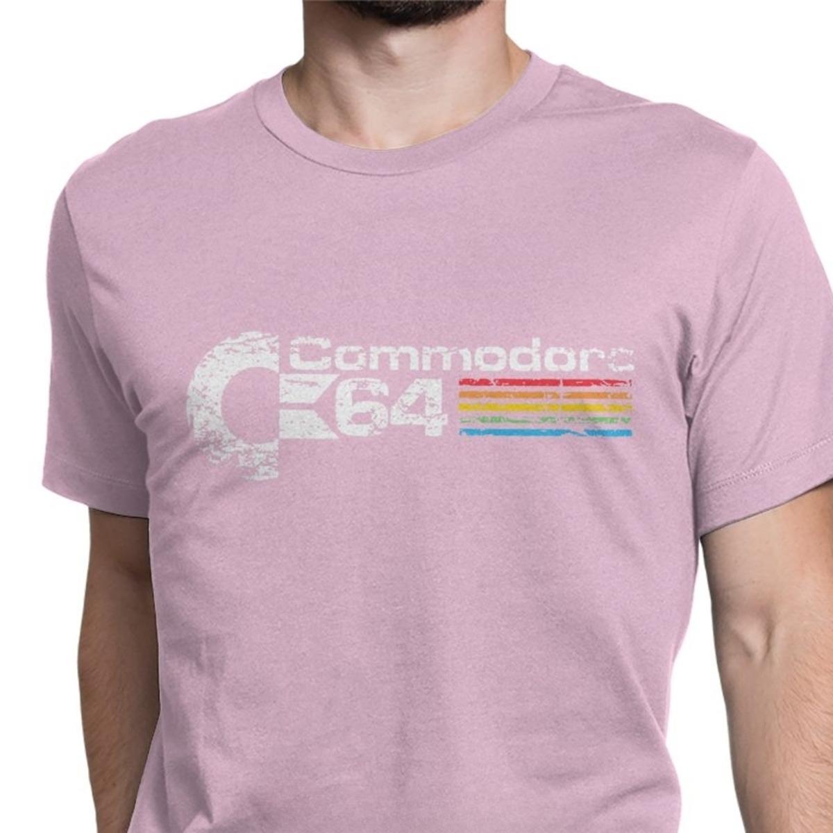 

Ретро Commodore 64 Топы Футболка Новая Чистый Хлопок Футболки Camisas C64 Amiga Компьютерный Гик Нерд 3D Футболки С Круглым Вырезом Топы Футболки S