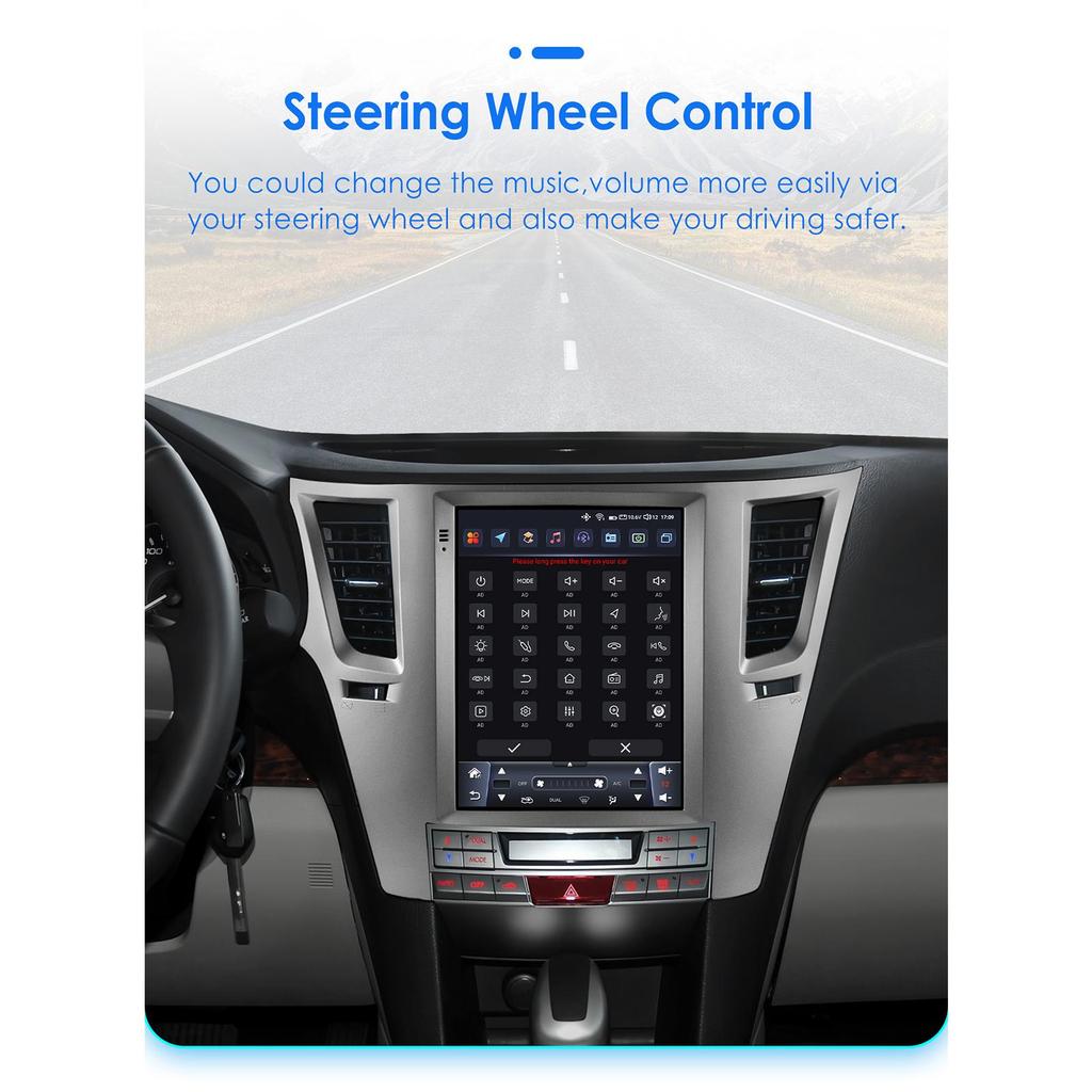 Ossuret 9.7" Android 13 Wireless Carplay  for Subaru Outback Impreza Legacy 2009-2014 GPS Stereo Car Radio  Intelligent Multimedia Player 4G BT 2 Din