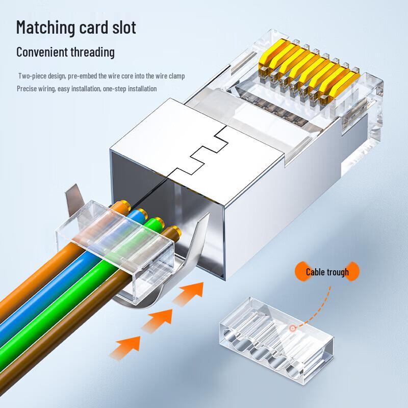 SAMZHE Cat7 10Gbps Shielded RJ45 Connector