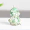 Zodiac Chicken Resin Craft Figurine With Crystal Filling For Home Decor And Gifting
