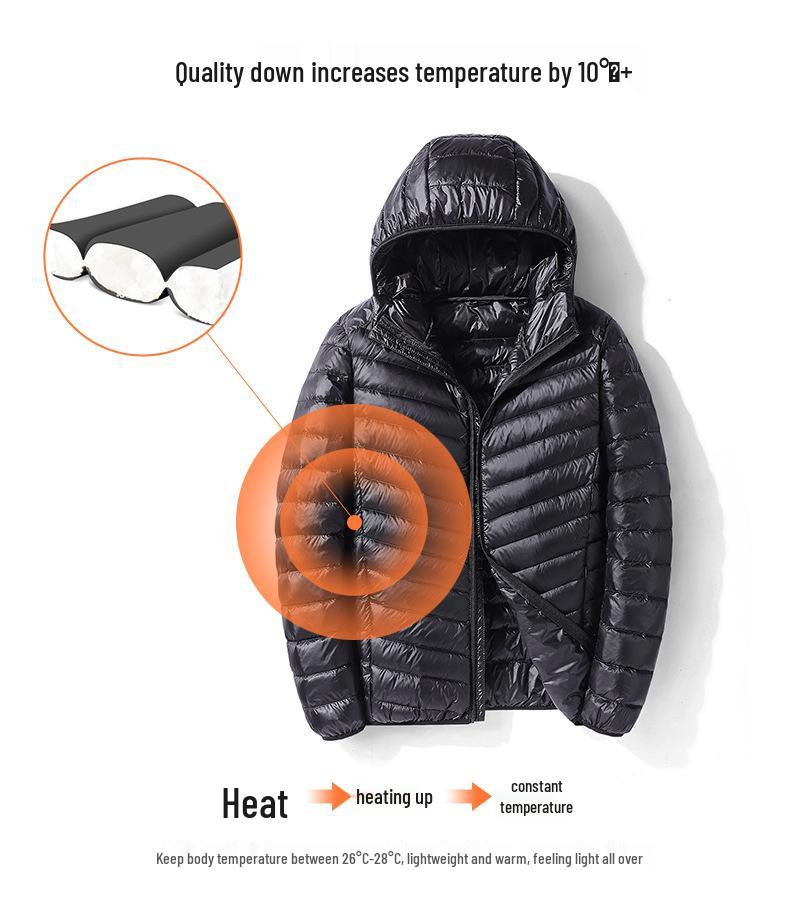 2024 Men's Lightweight Down Vest: Fashionable Stand-up Collar, Sleeveless, 50% Down.