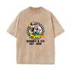 XH+93 MINISO 2026 Summer Vintage Wash Printed Pure Cotton Shoulder Style Men's and Women's Round Neck Short Sleeved Couple T-shirt