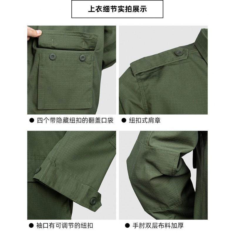 Mens Tactical BDU Camo Uniform Set Outdoor Training Suit Breathable Quick-Dry Combat Style Hiking Camping Cycling