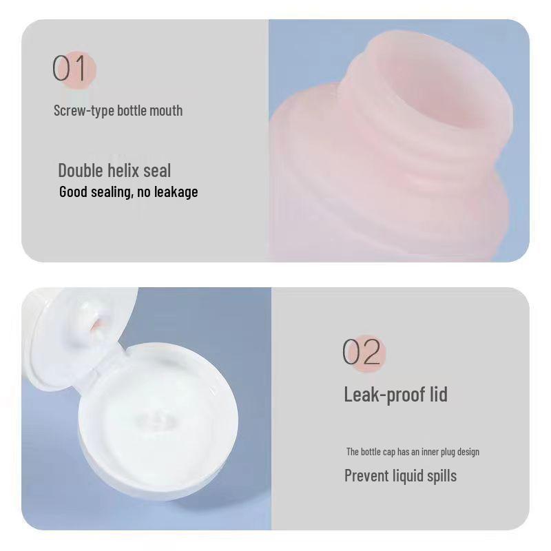 Travel Refill Bottle Set - 30ml, 60ml, 100ml Soft Tubes for Cosmetics, Shampoo, and Lotion