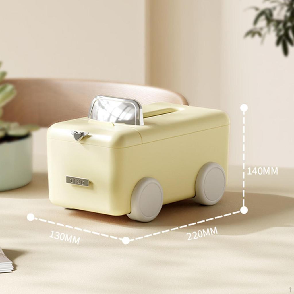 Automobile Design Tissue Box Cover Storage Napkin Organizer for Home
