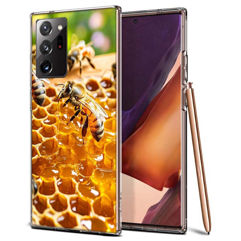 Bees and Honey in the Honeycomb Phone Case for Samsung A55 A35 A25 A15 A07 A05S A16 A17 A26 A36 A37 A56 A57 Galaxy Note 20 10 A5