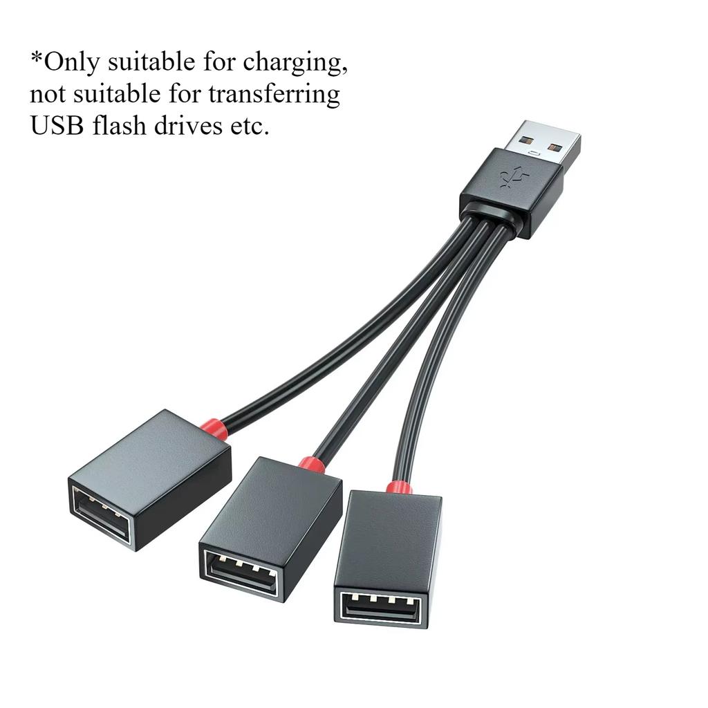 1 In 3 Out USB HUB Car Usb Splitter Cable Multifunction Adapter Cord Charging Cable For iPhone Android Phone For Xiaomi Samsung