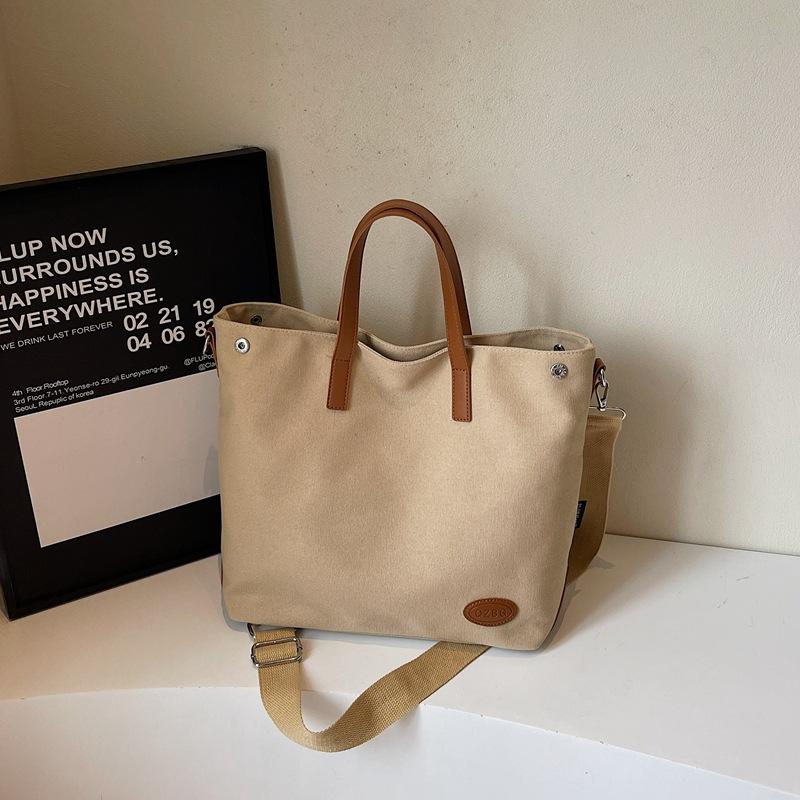 

Large capacity portable tote bag women s new simple casual shoulder bag class commuter messenger bag