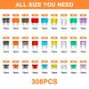 306pcs Fuse Assortment Kit Car Boat Truck SUV Car Assorted Replacement Blade Fuses with 2 Car Fuse Testers and 2 Fuse Pullers