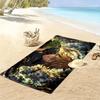 Black Clover Print Beach Towel, Large Soft Quick Dry Towel for Beach Camping Swimming