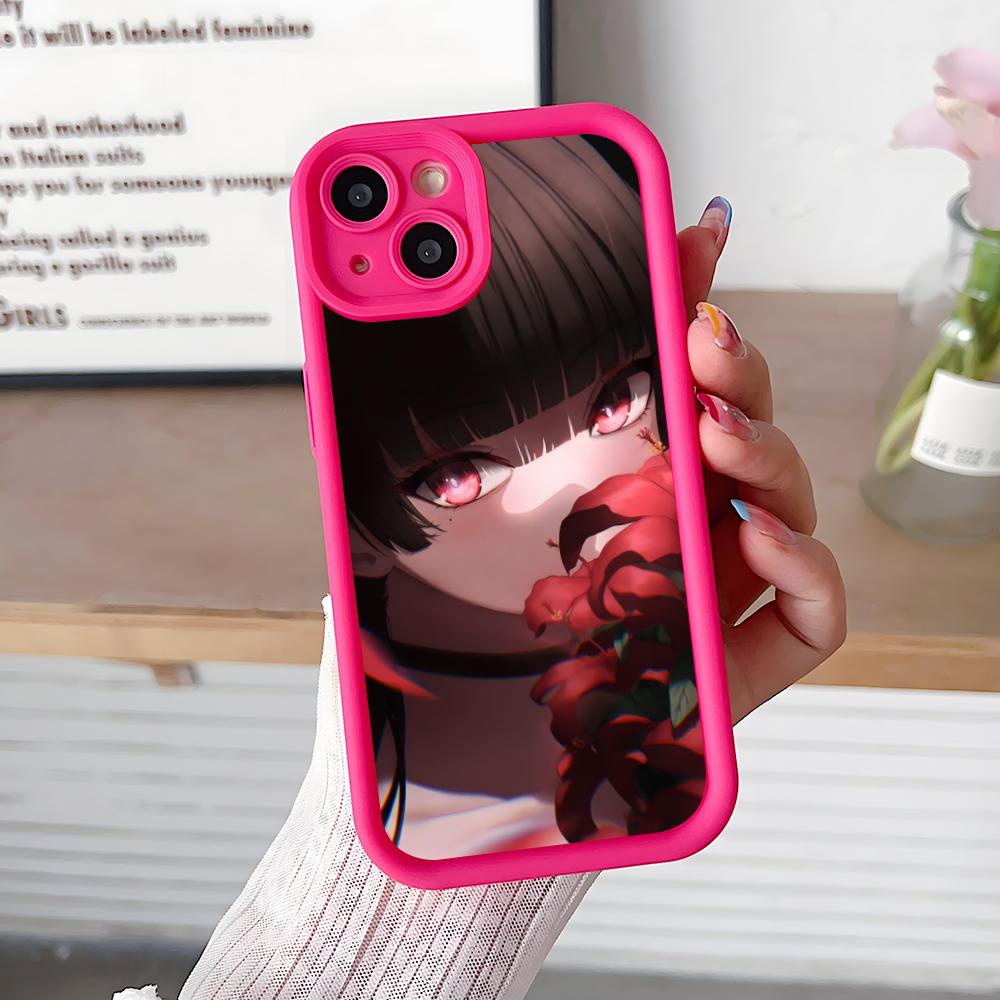 Wuthering Waves Chisa Phone Case for iPhone 17 16 15 14 13 12 11 Air Pro Max Plus Red Soft TPU Shockproof Cover