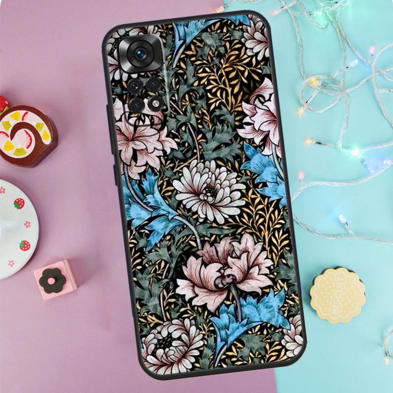 Chrysanthemum Case For Xiaomi Redmi Note 14 13 9 10 11 12 Pro 9S 10S 11S 12S Redmi 13C 10C 12C 14C Cover