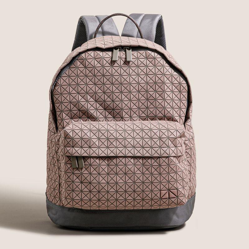 

Backpack Bags for Men and Women Student New Arrival Niche Style Quilted Large Capacity Computer Bag Travel Bag Schoolbag Pink