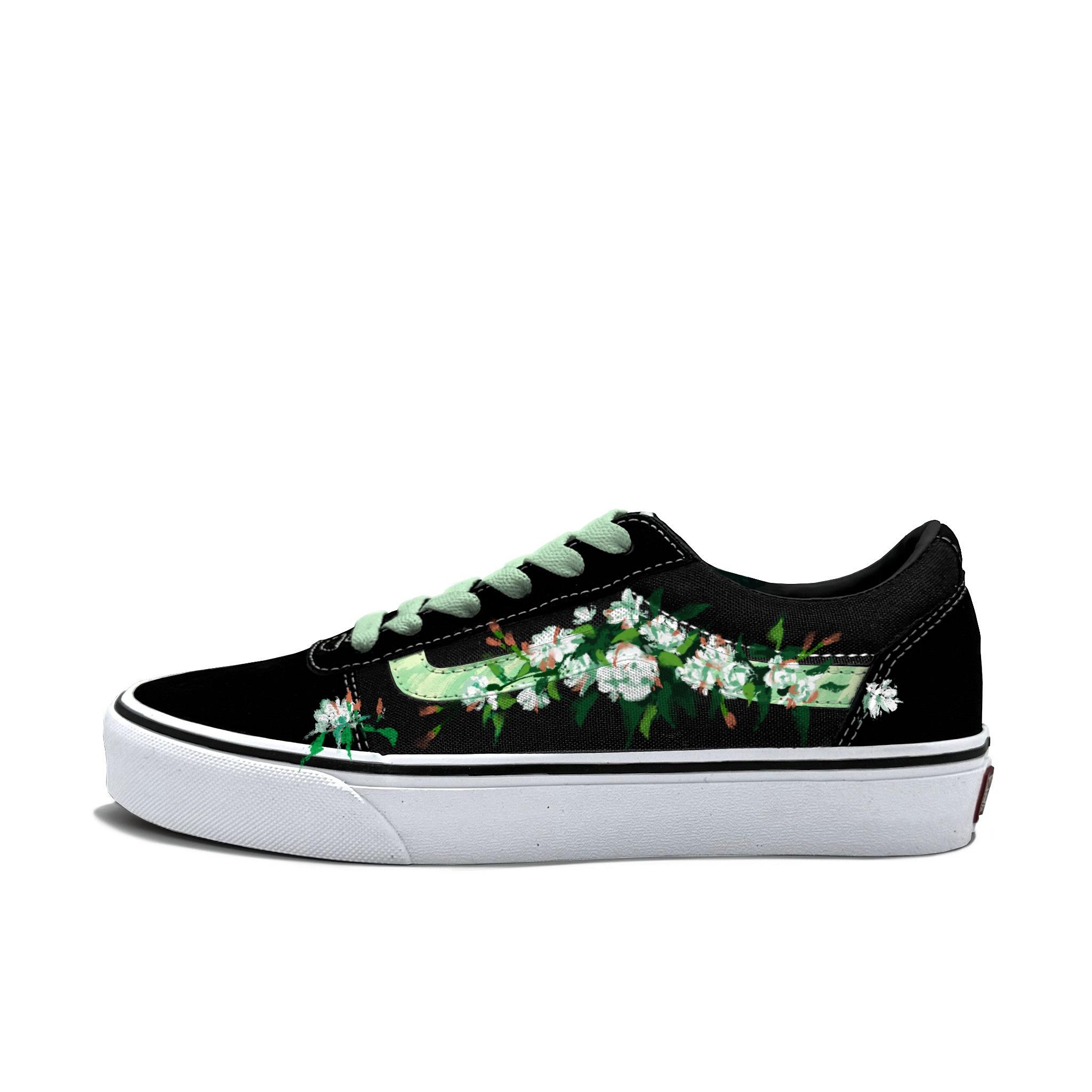 

Vans Ward Abrasion Resistant Low top Skateboard Shoes Men s Black VN0A36EMC4R(Team613-) 44