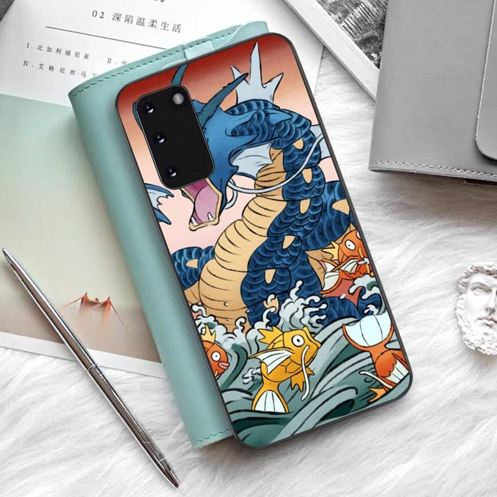 Japanese Wave Anime Dragon Phone Case For Samsung S 9 10 20 21 22 23 30 23 24 Plus Lite Ultra FE S10lite Fundas