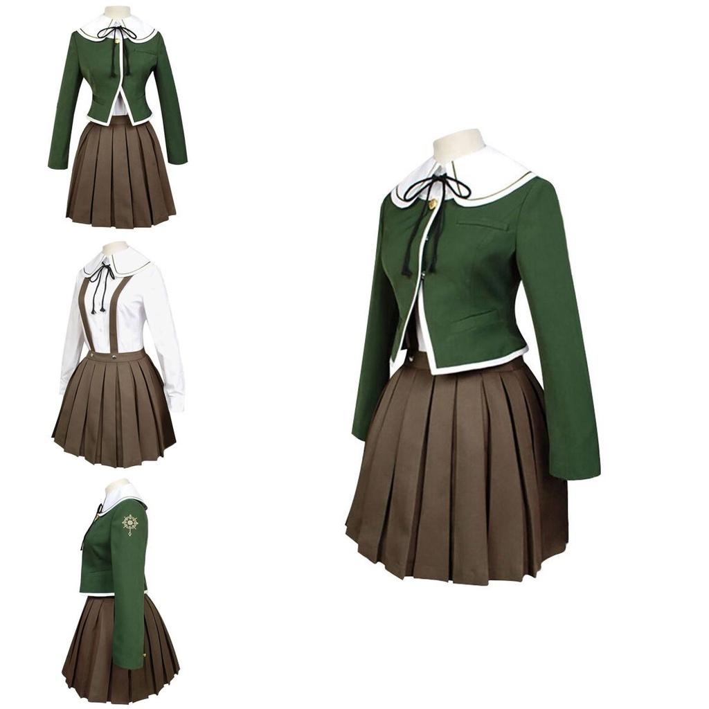 Danganronpa Chihiro Fujisaki Uniform Suit Cosplay Costume Full Set For Anime Fans