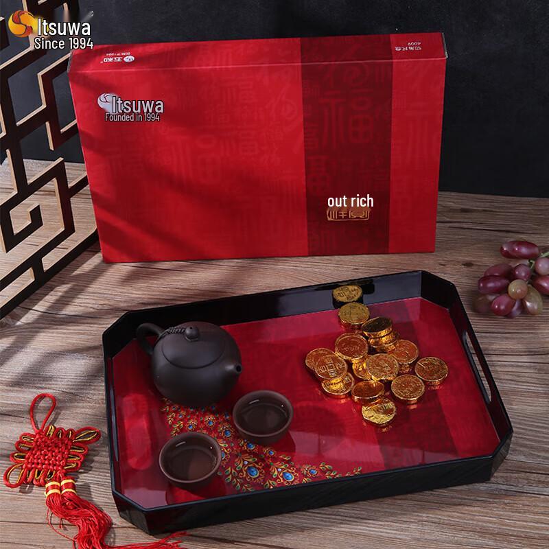 Chinese Style Rotating Snack Tray