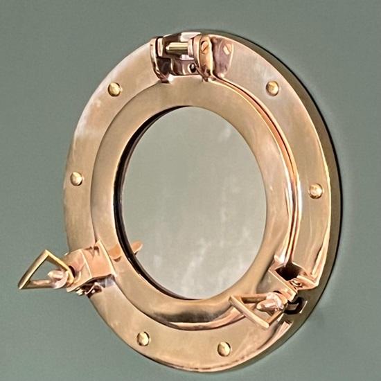 Nautical Brass Porthole Mirror  Wall Hanging Home Decor Port Hole Nautical theme Nautical Mirror