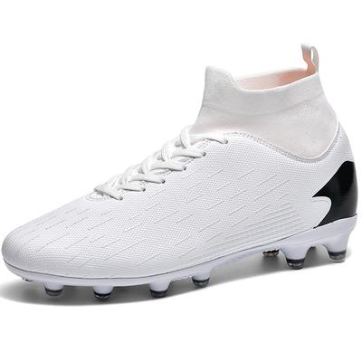 Herren Fußballschuhe Gummi Weiche Sohle Kurze Stollen Kunstrasen Leder Jugend Kinder Fußballschuhe