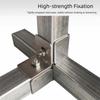 solderless Square Tube Connector 40*40mm Clip Fastener Steel Joint Connector  Storage Rack