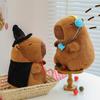 Wear Earphone Capybara Plush Doll Conjuring Hat Stuffed Capybara Doll  Christmas