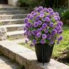 Realistic Flower Stake 22Inch High Artificial Plant Outdoor Plastic Flower For Garden Patio Front Porch Yard Landscaping