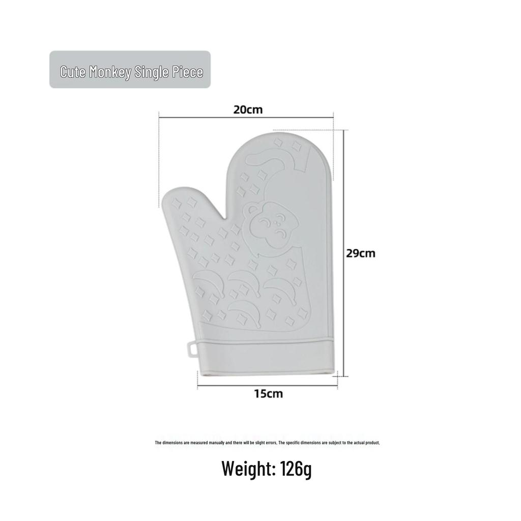 Silicone Heat-Resistant Oven Mitts and Pot Holders