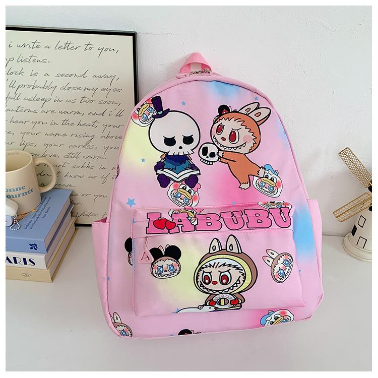 Foreign Style Internet Celebrity Boys And Girls Backpack Cartoon Animation Cute Print Primary School Bag Size Children Backpack