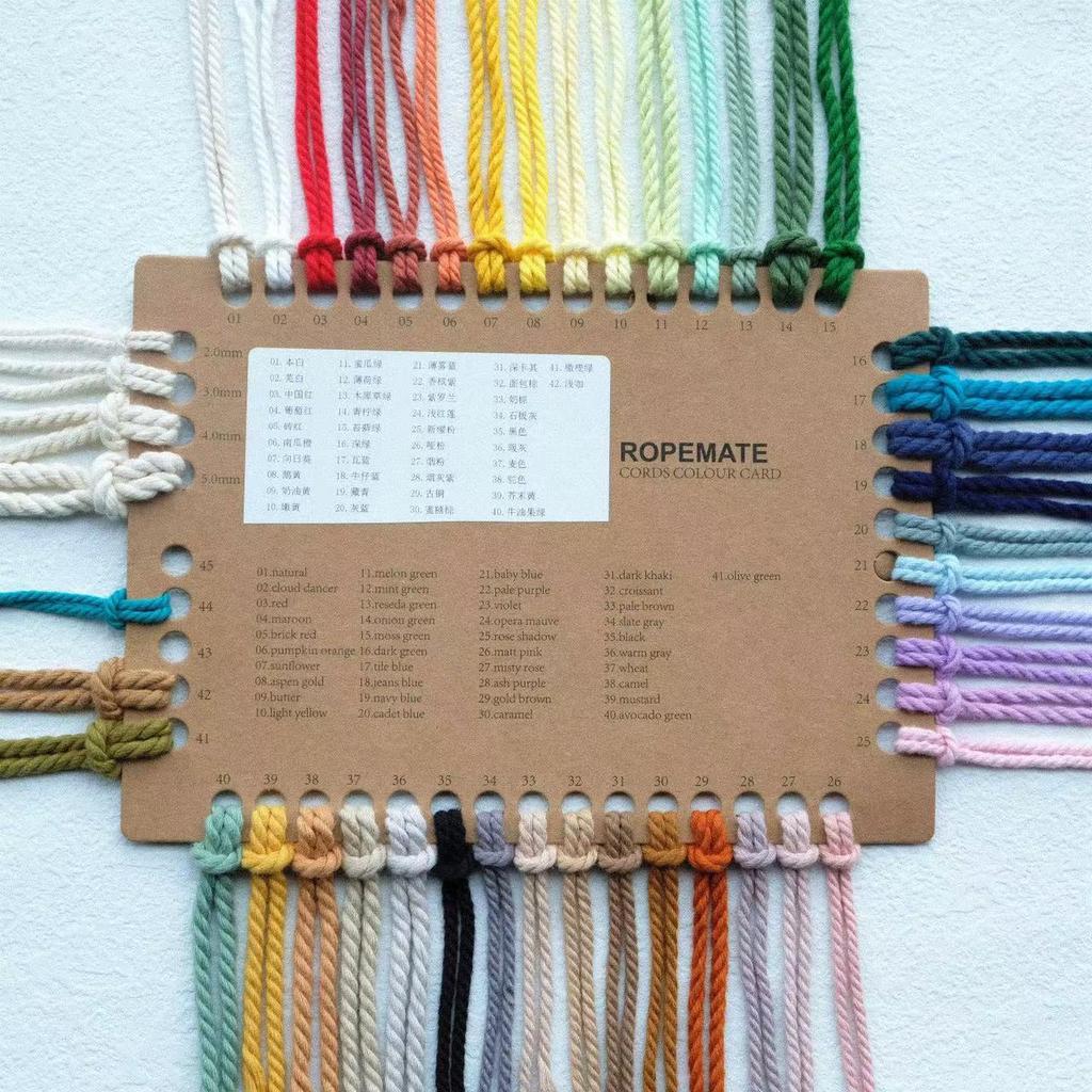 42 Colors 3mm 3-Ply Cotton Cord Pure Cotton 3 Strands Rope Home Tapestry Kids Handmade DIY Macrame Cord