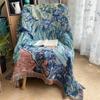 Vintage Iris Blume Überwurfdecke Ölgemälde Stil Dünne Decken für Bett Einzelplatz Gewebt Sofa Handtuch Heimdeko Wandteppich