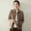 Women's Petite Cashmere Zip-Up Cardigan Sweater - Autumn/Winter Knitwear Collection
