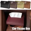 PU-läder Bil Servettlåda Pappershandduksväska Hängande Förvaring Biltillbehör För XC90 XC60 V90 D5 S90 S80 S70 T5 T6 V40 V60