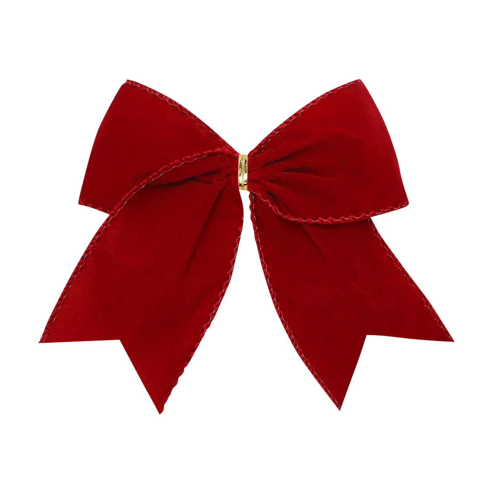 

Vintage- Velvet Ribbon Christmas Bow, Suitable For Gift Wrapping, Christmas Tree Tops, And Wreath Decorations. One Size винный