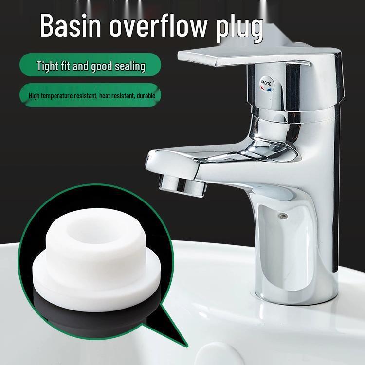 Überlaufstopfen für Waschbecken - Waschbeckenstöpsel und Dichtungsabdeckung