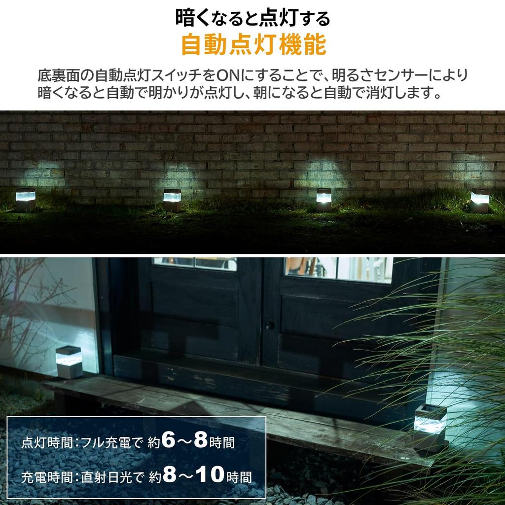 Gardenmaster Clarte Stone LED Solar Light with Automatic No Electricity Stylish for Outdoor Christmas Switch, Waterproof, Required, Gardens,