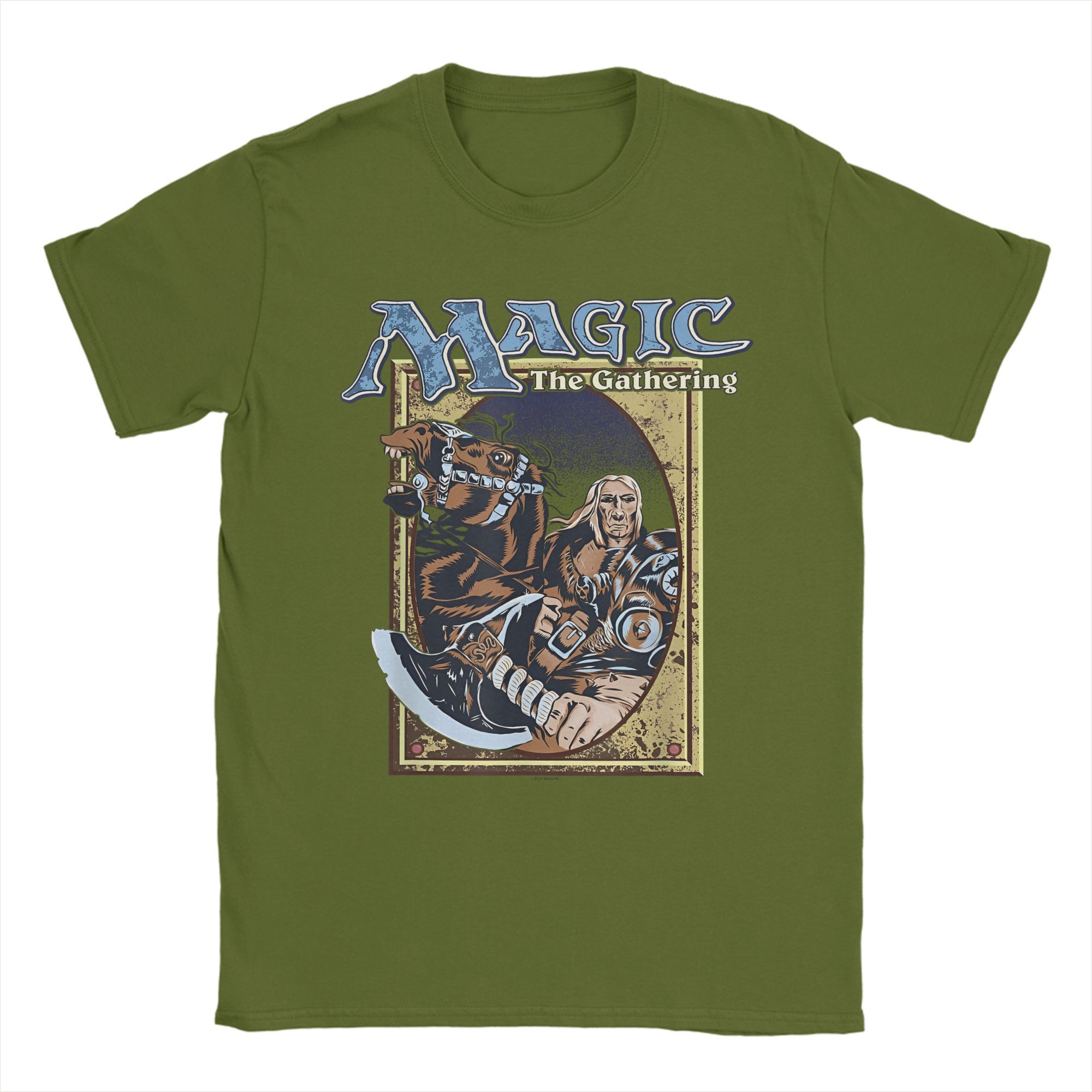 

Men T-Shirt Magic Games Gathering MTG Novelty 100% Cotton Tees Short Sleeve Fifth Edition Deck T Shirt O Neck Tops Gift Idea 4XL