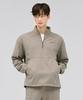 CHASECULT Men'S Tricot Brushed High-Neck Anorak T-Shirt - Beige