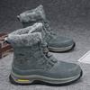 Winter Snow Boots Super Warm Plush Men's Boots High Top Motorcycle Boots Outdoor Sneakers Anti-Slip Men Hiking Boots Big Size 46