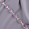 Amethyst Edelstein 925 Sterlingsilber Schmuck Armband 8" Für Jubiläumsgeschenk RB-10-1