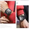 Binbang Men's Silicone Barrel Luminous Fashion Sports Watch
