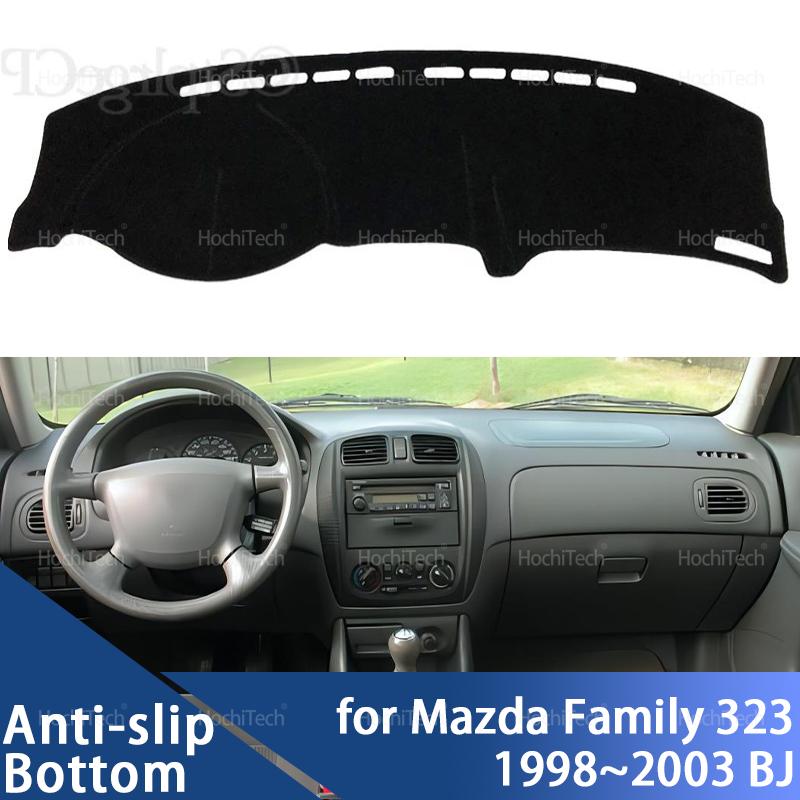 Armaturenbrett Abdeckung Pad Auto Liner Anti-UV Matte Sonnenschutz Dashmat Teppich Dash für Mazda Familie 323 BJ 1998~2003 Innenzubehör