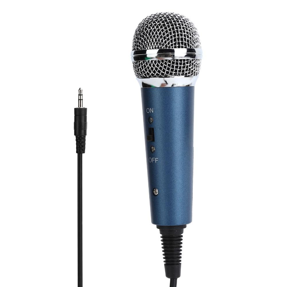 With U Shaped 3.5mm Adapter Wired Condenser Microphone Karaoke Microphone  Audio Recording