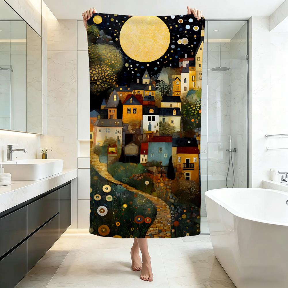Luxuriöses G-Gustav KlimtS Handtuch Fünf-Sterne-Hotelqualität Umweltfreundliche Ultra-Weiche Dicke Handtücher & Strandtücher