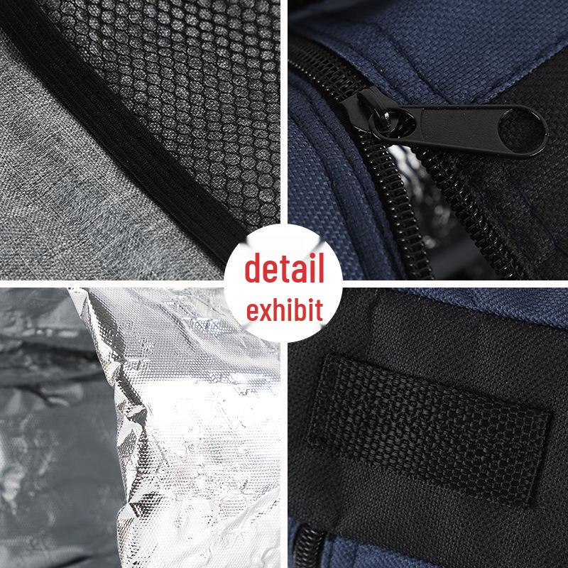 Crossbody Insulated Kettle Bag with Ice Pack - Oxford Cloth, Customizable Logo