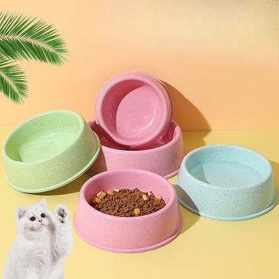 Verdickt, Rundmündig, Weizenstroh, Einzelnapf für Katzen, Rutschfest und Langlebig, Hundenapf