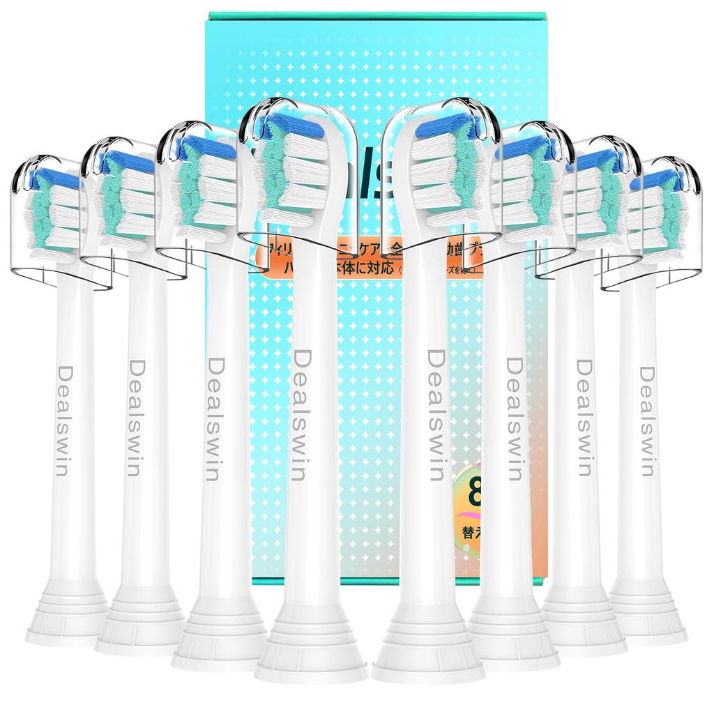 Size 2025 Improved Dealswin Replacement Brush Heads for Philips Sonicare Electric Compatible with DiamondClean Premium Brush White and Other Mini Set