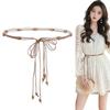 National Day Tourism Bohemian Ethnic Belt Accessories Women's Waist Rope Thin Retro Brown Vintage Decoration Dress