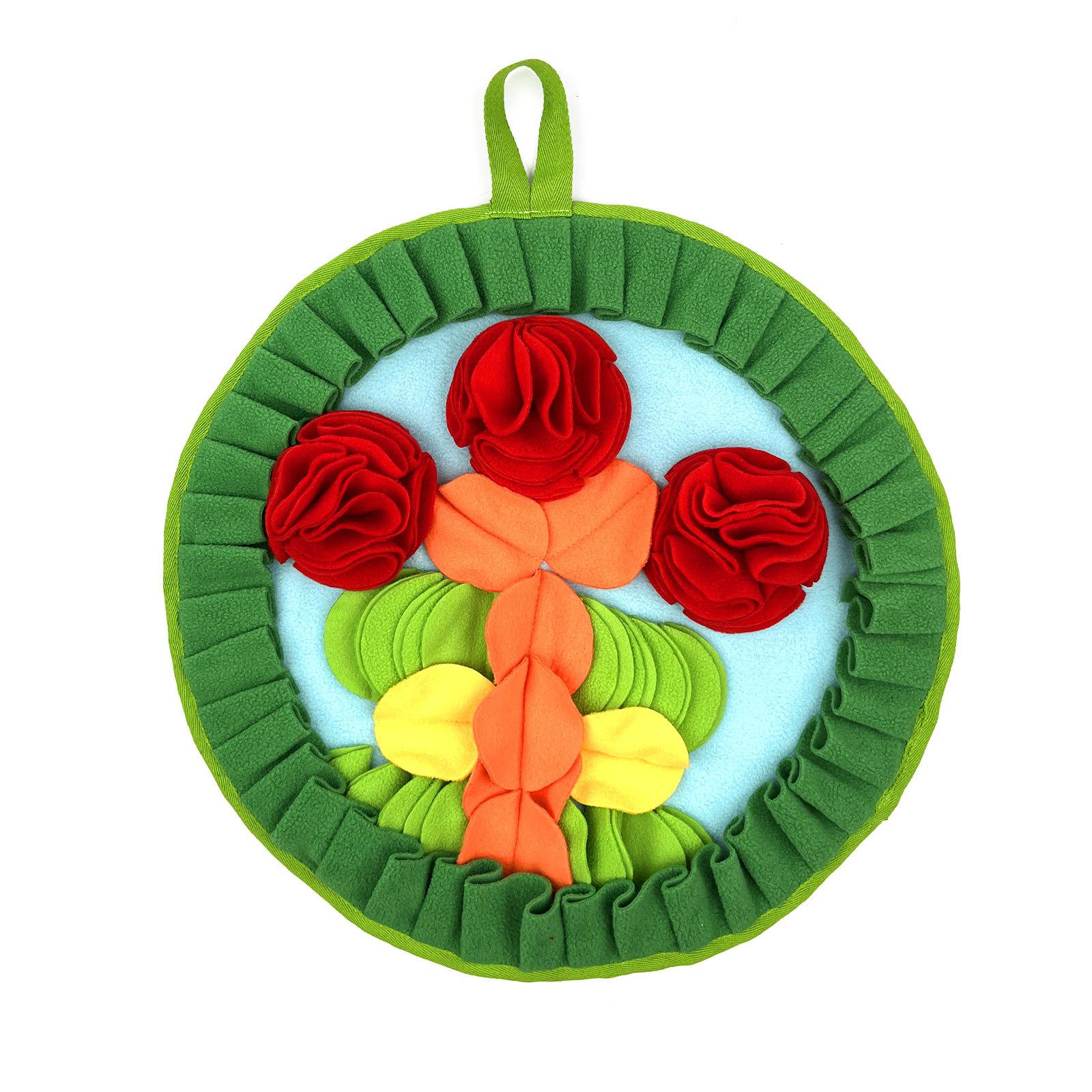 

Dog Smell Pad Pet Slow Food Pad Cat Interactive Toy Decompression Indoor and Outdoor Anxiety Smell Pad зелёный